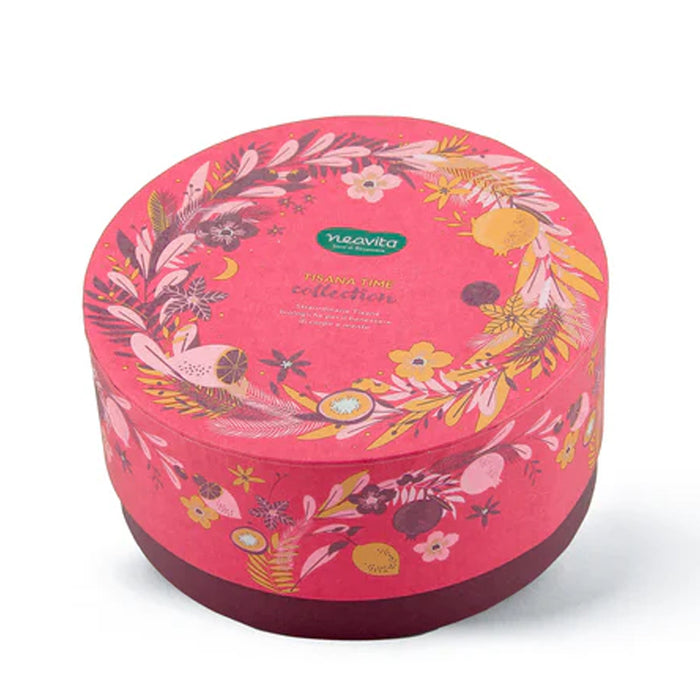 Cofanetto tondo rosa "Tisana Time Collection" 40 filtri