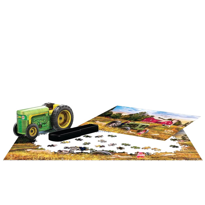 Trattore in latta con Puzzle 550pz