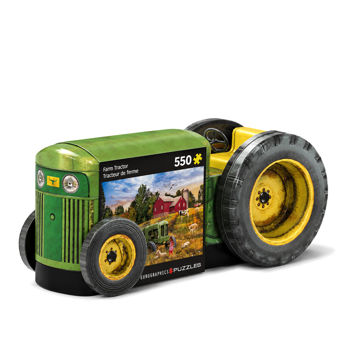 Trattore in latta con Puzzle 550pz