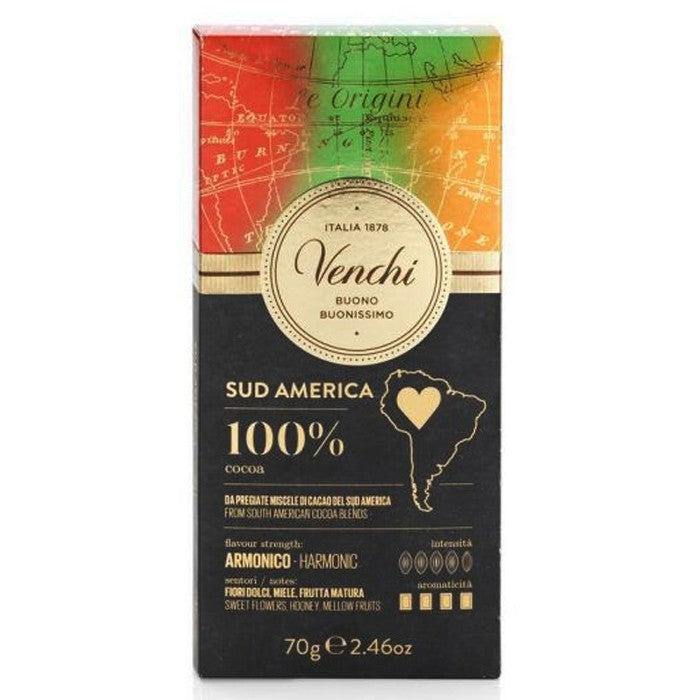 Dark chocolate bar 100% South America 70g