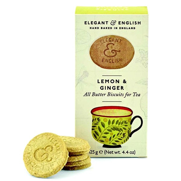 Lemon and Ginger tea biscuits 125g