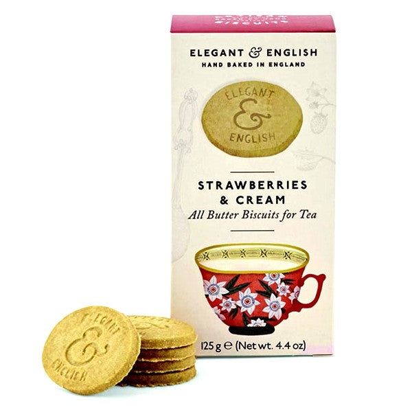 Strawberry and cream tea biscuits 125g