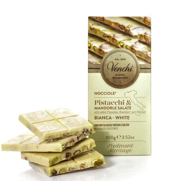 White chocolate bar with salted dried fruit 100g