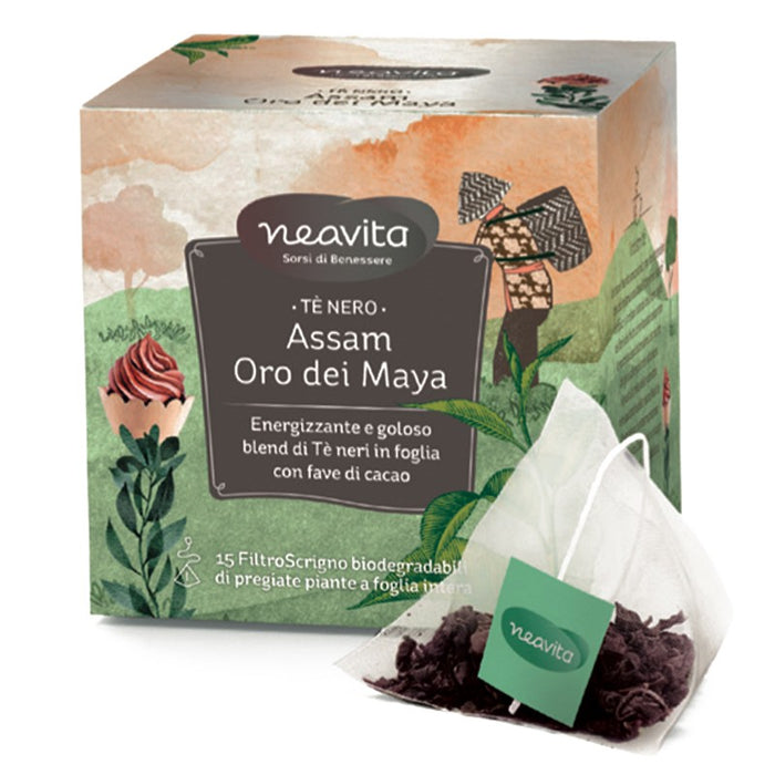 Té nero Assam Oro dei Maya con Fave di Cacao