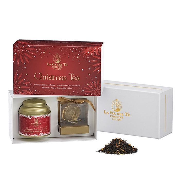 Red 'Christmas Tea' gift box