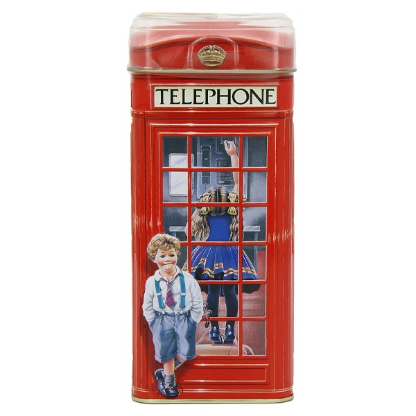 Piggy bank 'Cabina' Telefonica with English Toffee 200g