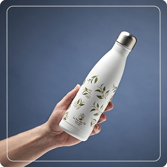 White 'Camilla' thermal bottle