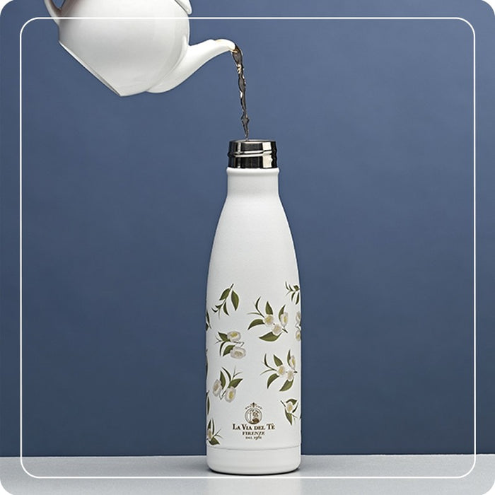 White 'Camilla' thermal bottle