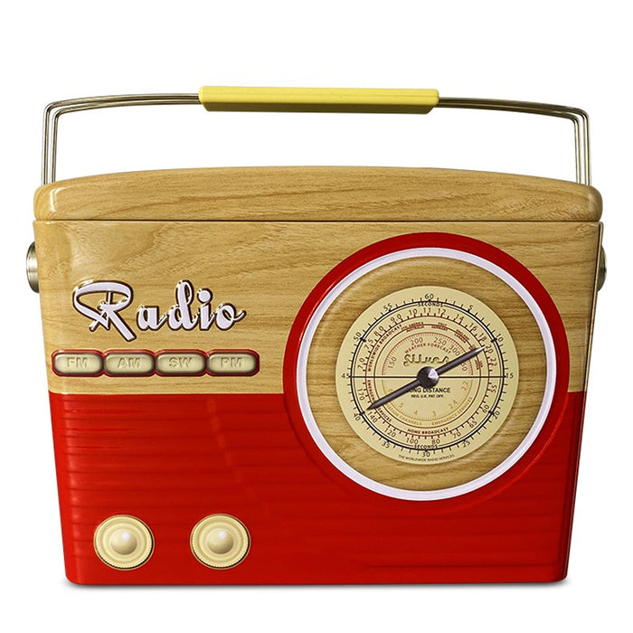Retro radio with candy 200g (red)