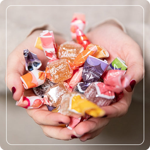 Vendita online Caramelle alla rosa di bosco in scatola di latta