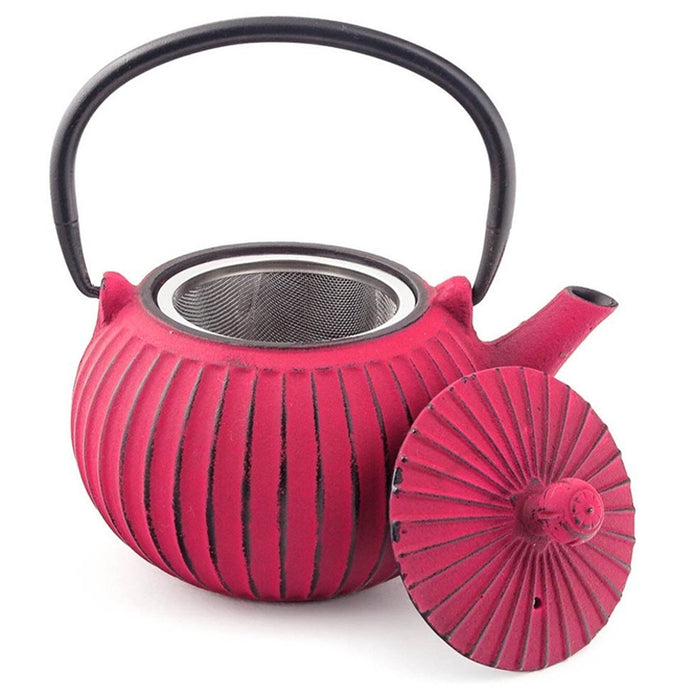 Fuchsia 'Nago' cast iron teapot