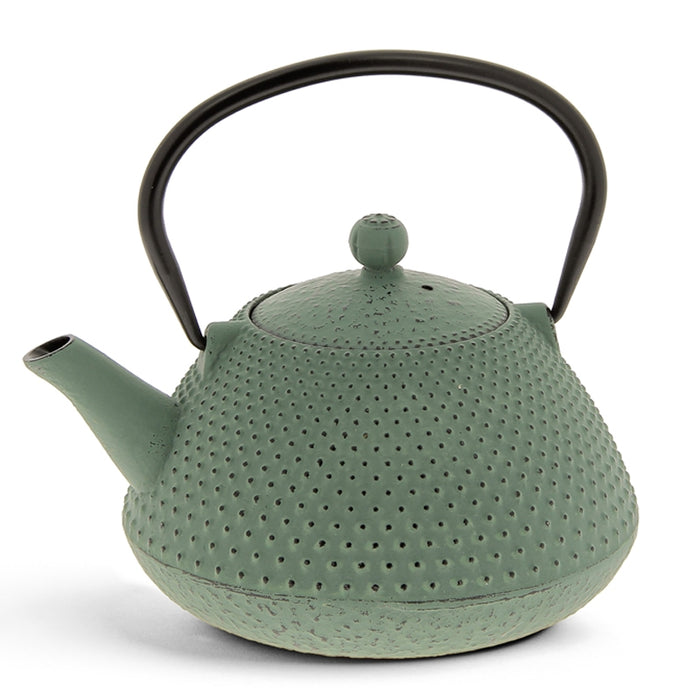Green 'Oita' cast iron teapot