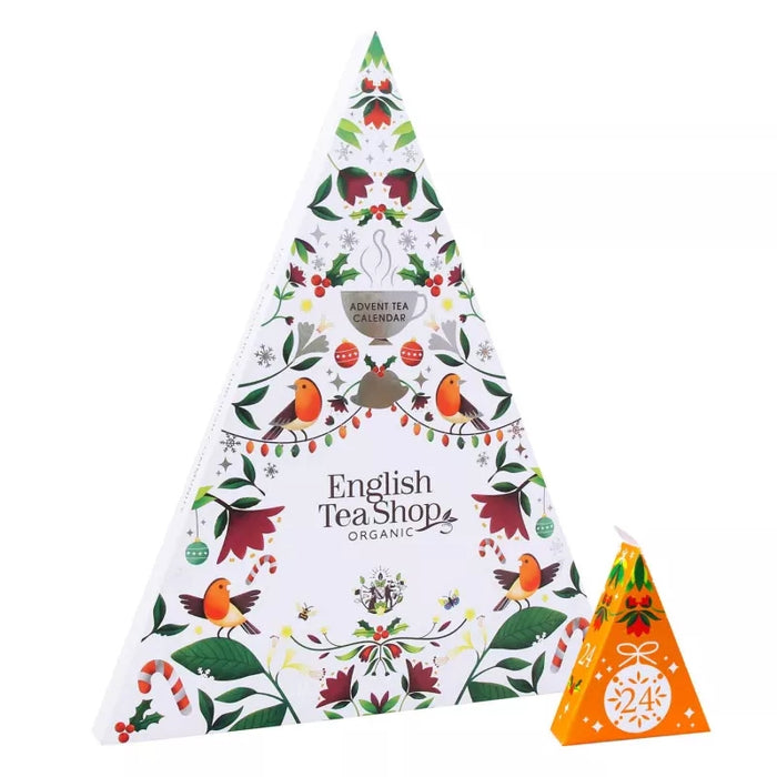 Pyramid advent calendar with organic tea and herbal teas