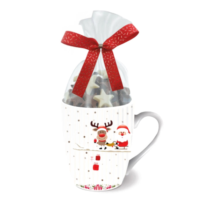Mug White Christmas con Stelline di cioccolato 150g