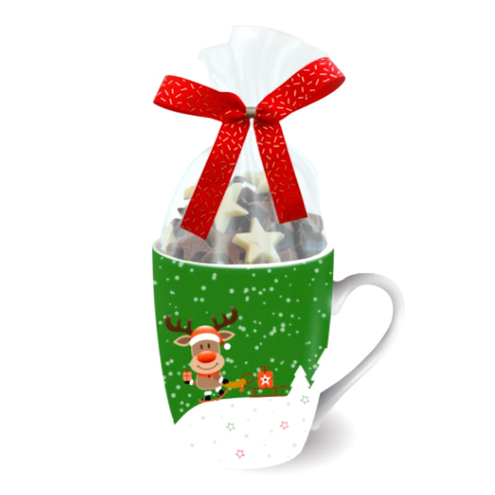 Mug Green Christmas con Stelline di cioccolato 150g