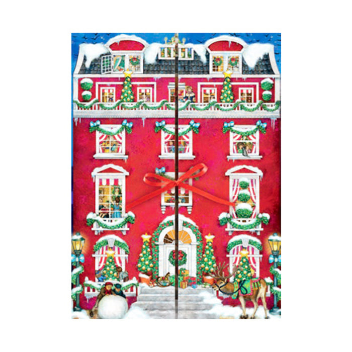 'Snowy House' Advent Calendar with Chocolates 75g