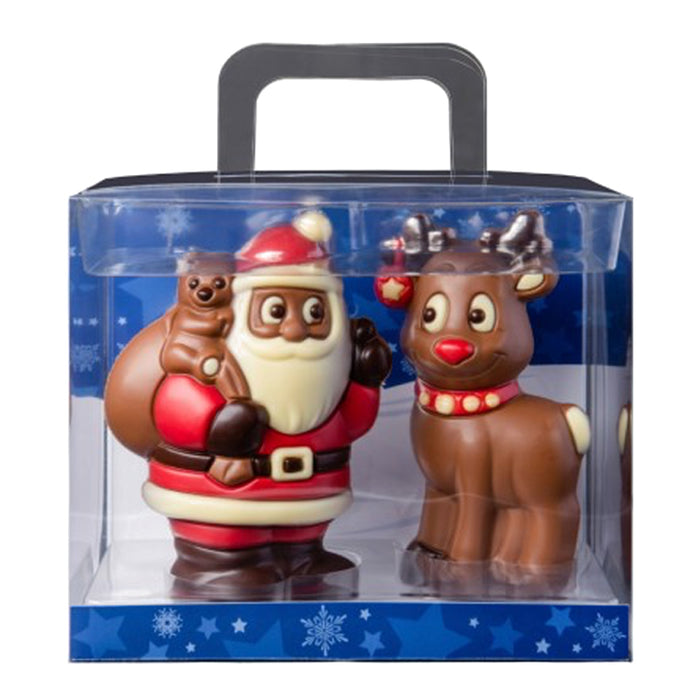 Babbo Natale e Renna di cioccolato 150g