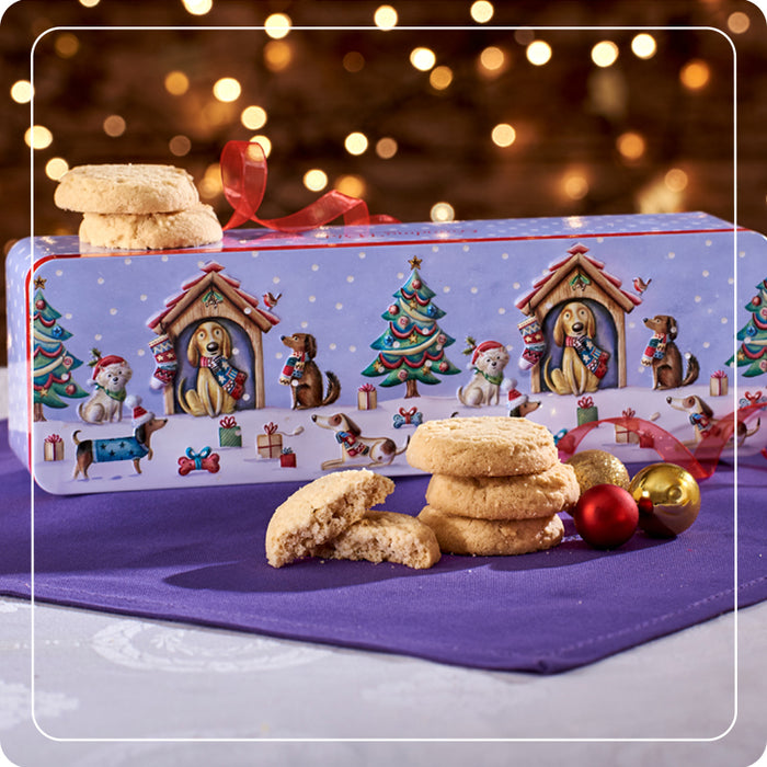 Scatola 'Christmas Party Dog' con biscotti 200g