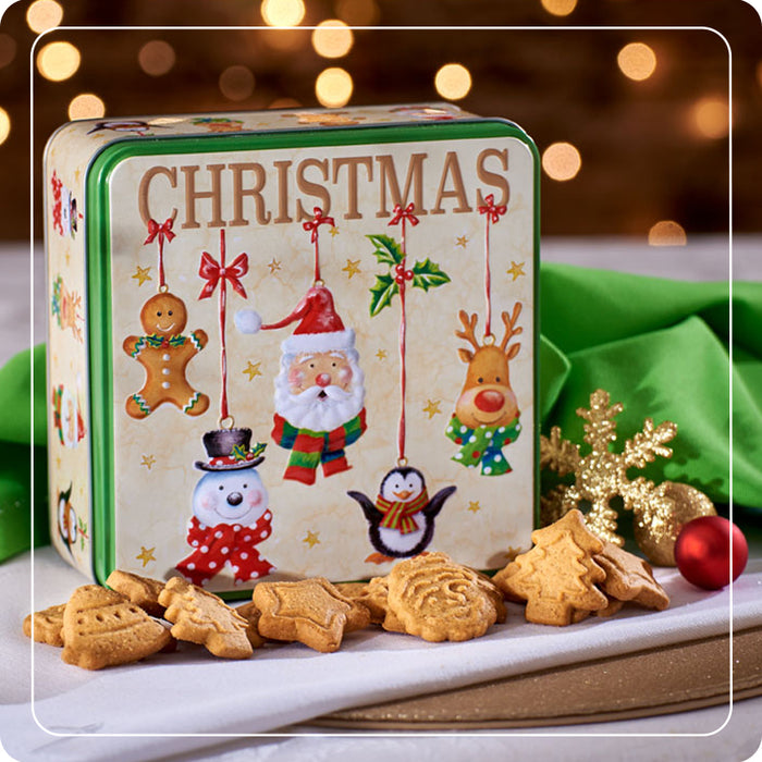 Scatola 'Christmas' con biscottini Gingerbread 200g