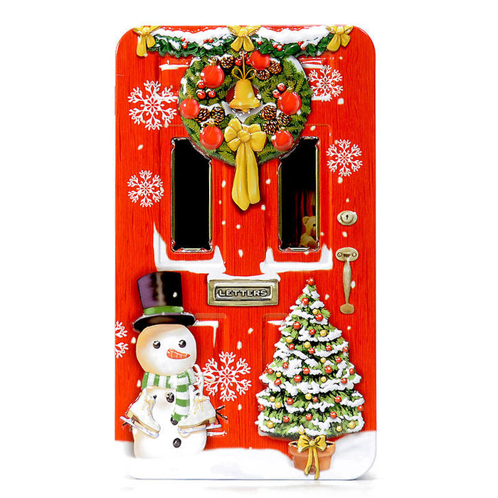 Porta di Natale con Cioccolatini 200g (rossa)
